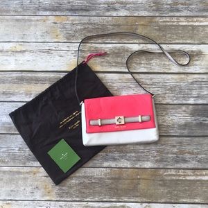 Kate Spade ♠️- Cream & Coral Crossbody.